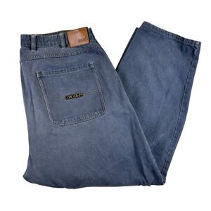 Vintage CCS Jeans Mens 40x30 Blue Baggy Taper Hip Hop Skater Denim Pants 90s Y2K